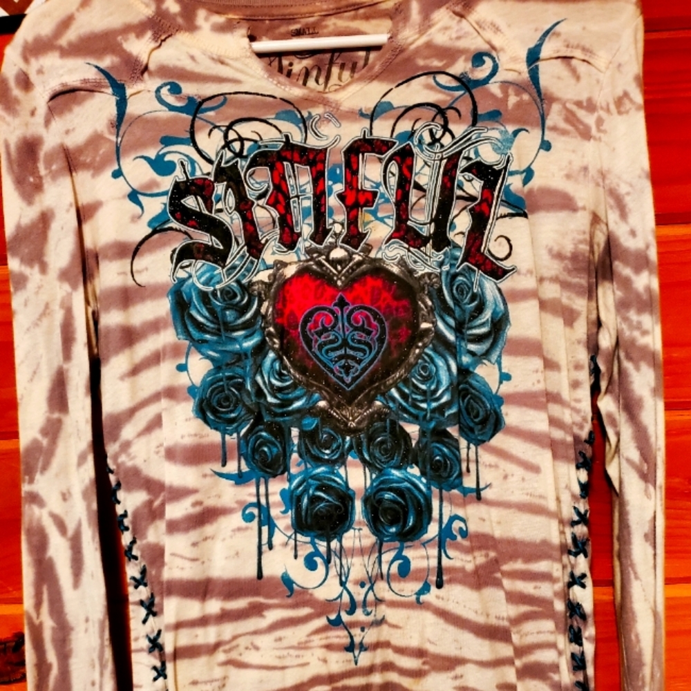 Sinful by Affliction Long Sleeve Shirt